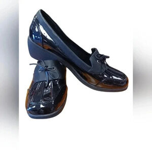 Wanderlust Rain Shoes Black Patent Leather Size 11